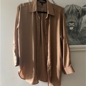 Banana republic silk button up